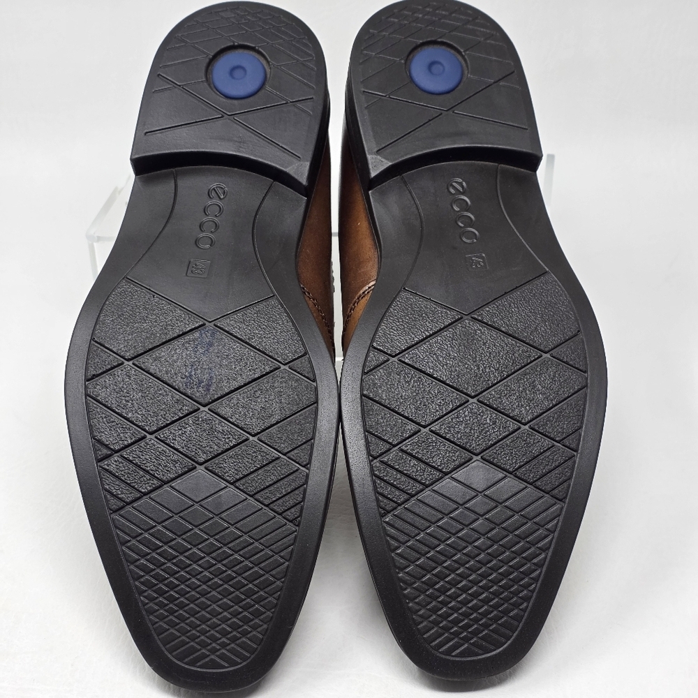 ECCO Men's Melbourne Dress Slip On Shoes Brown Size EU 43 US 9/9.5 Pre-owned - Picture 6 of 11